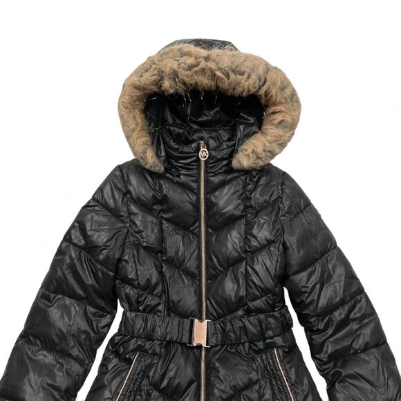 Michael Kors Puffer Removable Hood Winter Coat Jacket Parka Girls Kids 10-12 - Picture 2 of 14